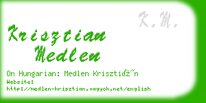 krisztian medlen business card